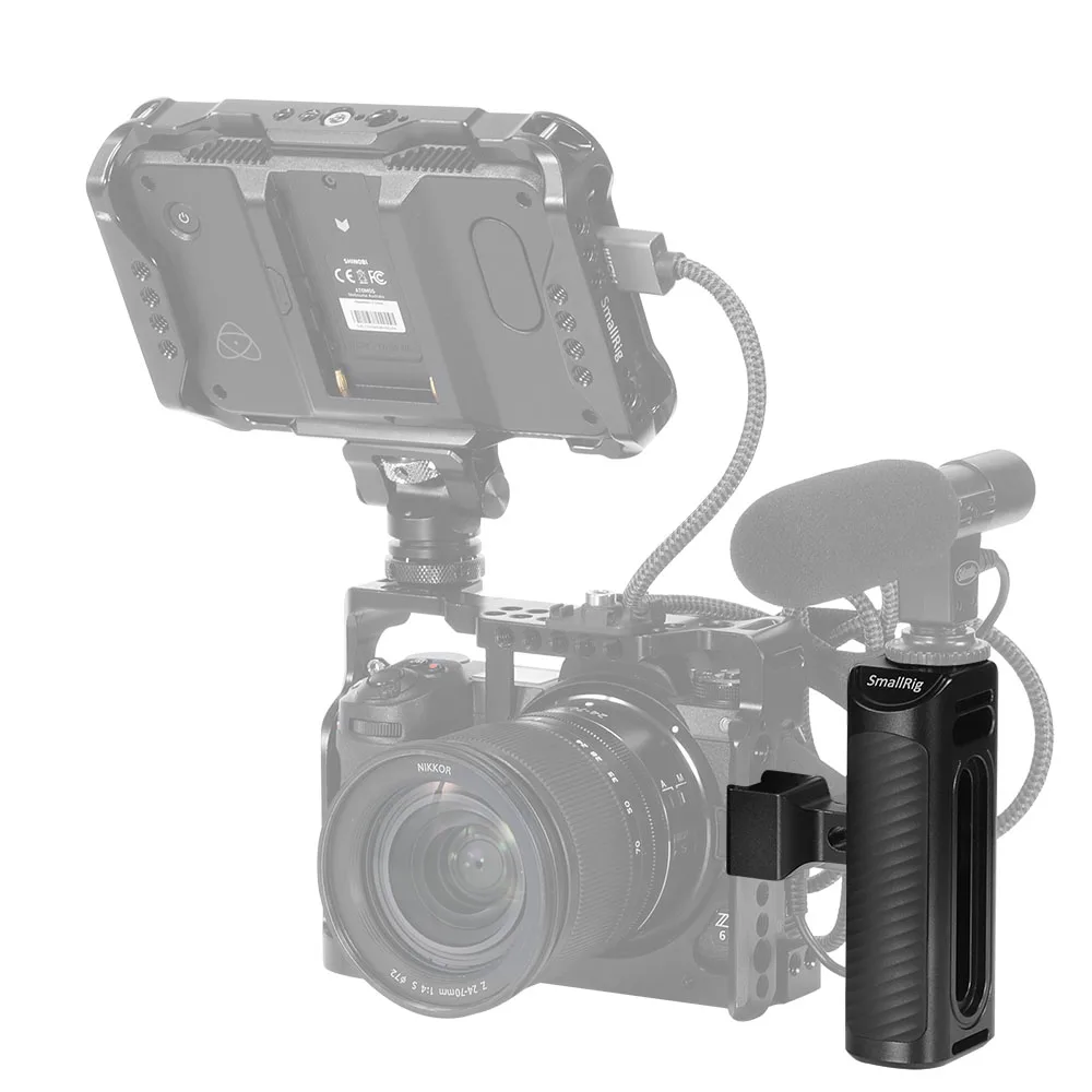  SmallRig Aluminum NATO Side Handle For Universal Camera Cage Featuring Nato Rail On The Side DSLR C