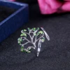 Huitan Live Tree Shaped Cocktail Party Women Ring Fresh Stylish Birthday Pleased Gift For Women Fashion Adjustable Open Rings ► Photo 3/5