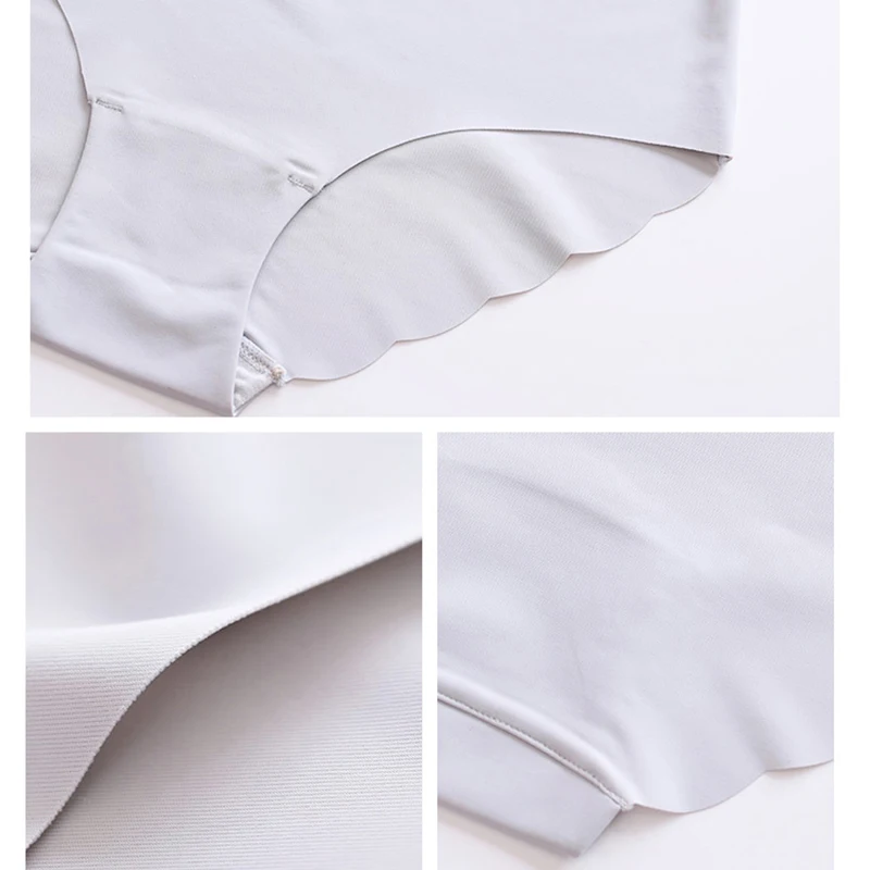 Hot sale 3pcs/lot Sexy Panties For Women Briefs Set Seamless Lingerie Solid Mid-Waist Cotton Panty Female Underpants Underwear