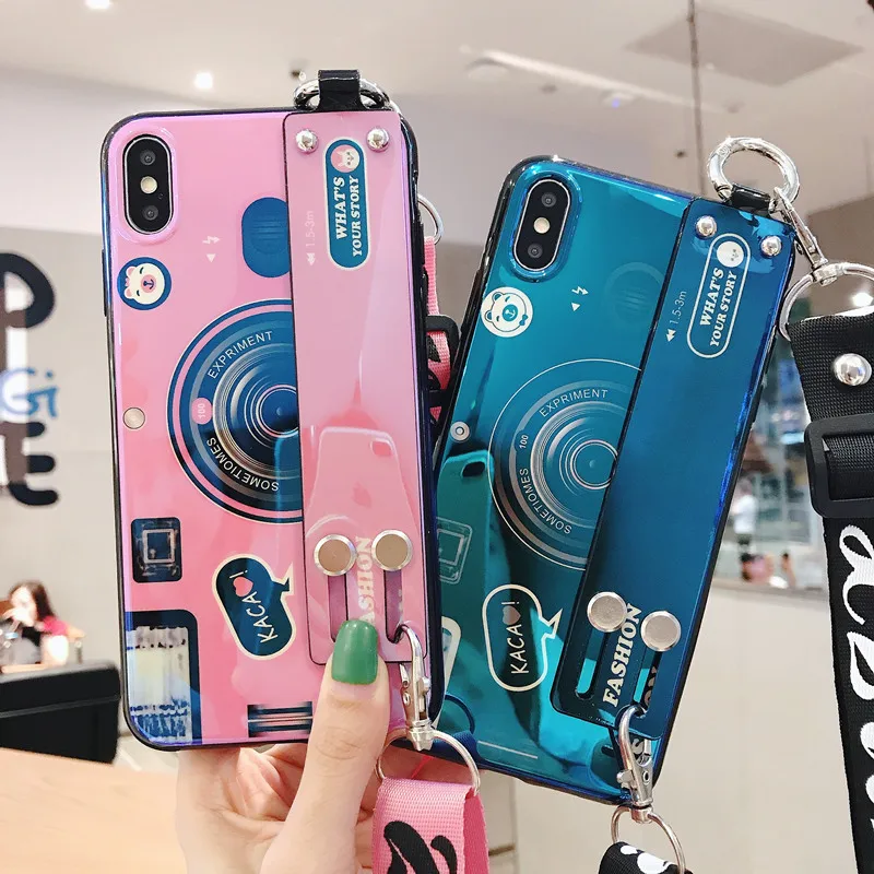 Девушка плечевой ремень камеры телефонные чехлы для iphone 8 6 6s 7 plus xr x xs max 11 Pro
