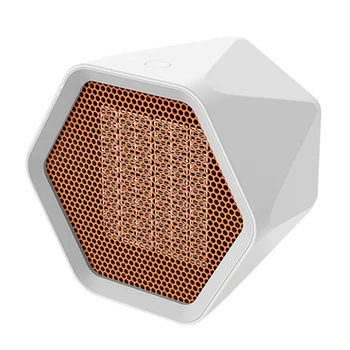 

White 1000W High-Power Hexagonal Heater,Indoor Mini Heater, Portable Household Heater (EU Plug)