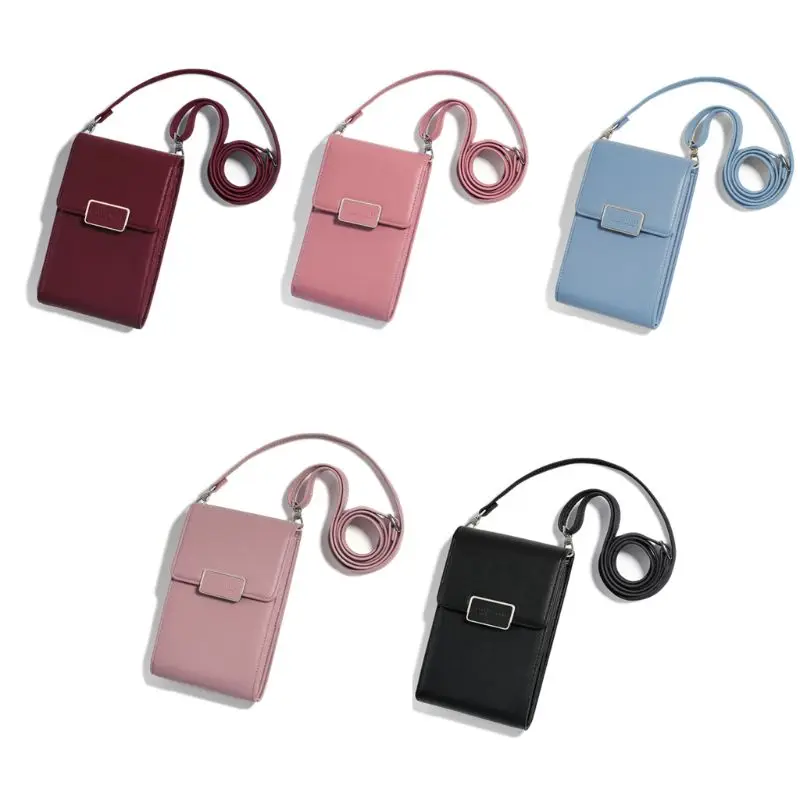 

Small PU Leather Crossbody Cellphone Shoulder Bag for Women Smartphone Wallet Purse with Removable Strap