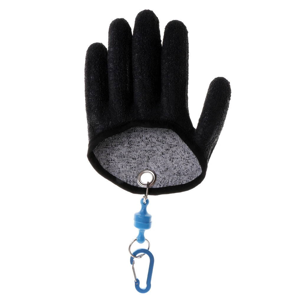 Durable Fishing Hunting Gloves Cut&Puncture Resistant Material with Magnet Release Left/Right Hand Fishing Gear