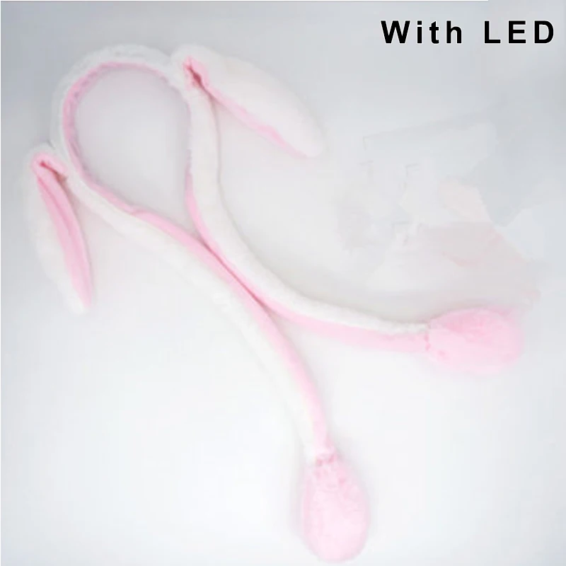 white style with LED Плюшевая шляпа, головной убор игрушки управляемая подушка безопасности пинчинг милый мультфильм подарок для женщин Девушка NGD88 - Цвет: white style with LED