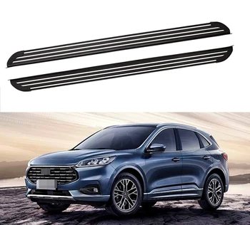 

Door Fixed Side Step Running Board Nerf Bar Guards Protector 2 Pcs Fits for Ford- Escape Kuga 2020 2021 - Silver