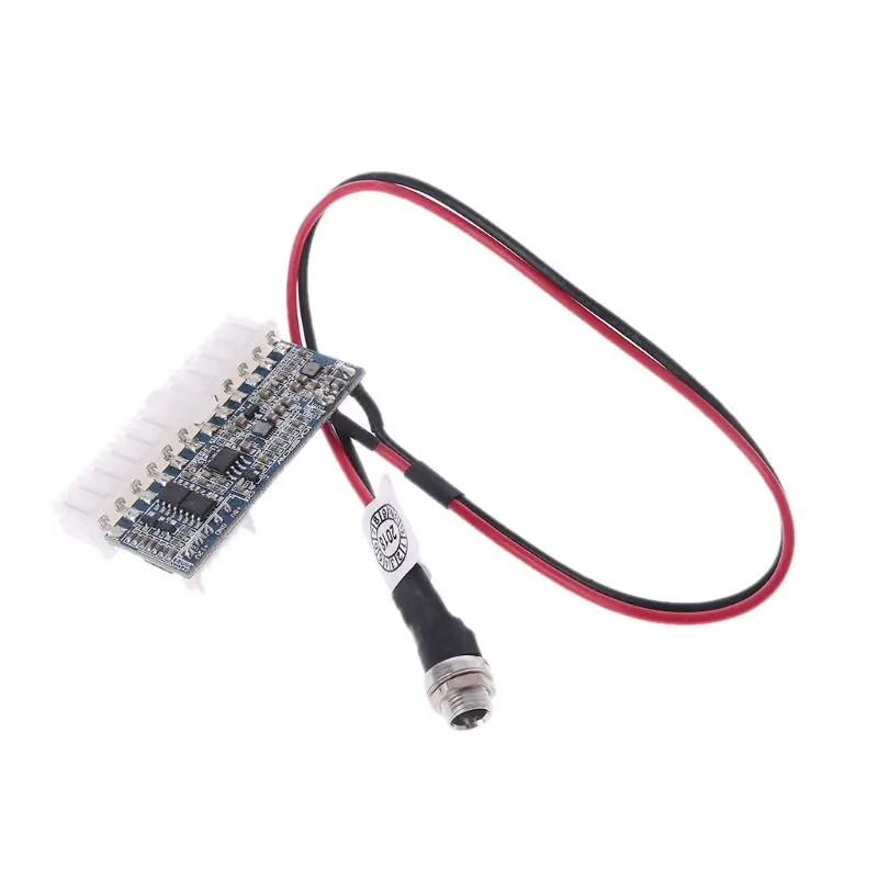 DC 12V 160W 24 Pin ATX Switch PSU Car Auto Mini ITX Power Supply Module Cable 5