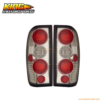 

Fit For 1998-2004 Nissan Frontier Euro Chrome Clear Altezza Tail Lights Rear Brake Lamps USA Domestic Free Shipping