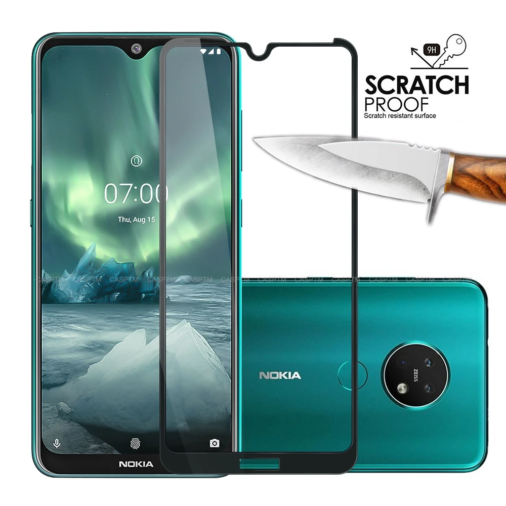 Закаленное стекло для Nokia 7 2 4 8 5 3 6 защита экрана с полным покрытием Plus 1 9 X5