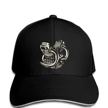 Бейсболка Moto Guzzi двигатель черный snapback мужская шляпа
