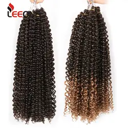 Leeons 18 дюймов длинные страсти твист волосы для женщин 30 корней Синтетические афро кудрявые волосы для наращивания канекалон крючком