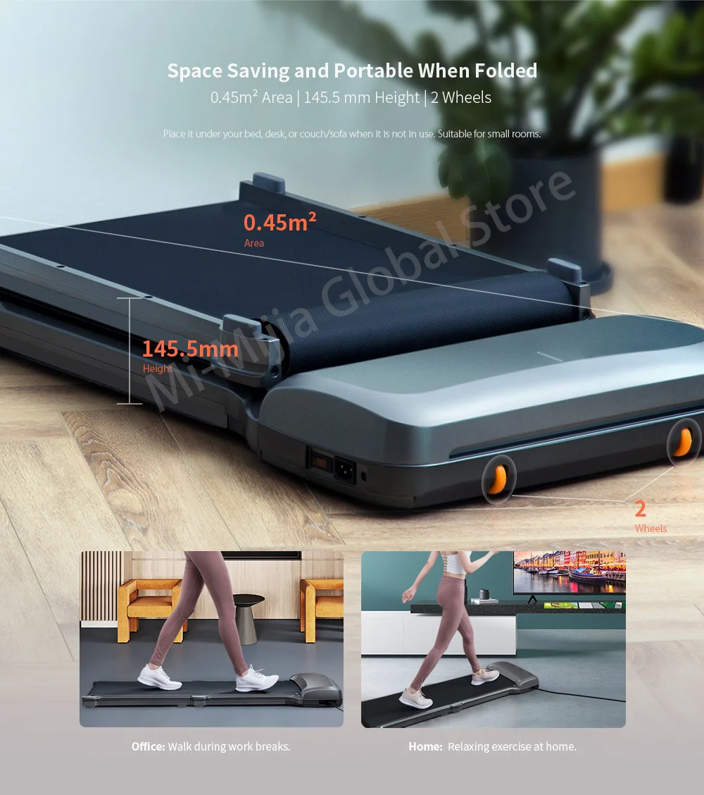 Xiaomi WalkingPad C1 сплав версия Смарт приложение управление складной коврик для ходьбы беговая дорожка мини ультра-тонкий прогулки фитнес-машина