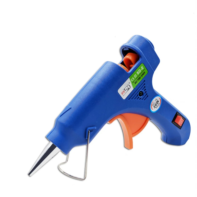 

Hot Melt Glue Gun High Temp Heater Melt Hot Glue Gun 20W Repair Tool Heat Gun Mini Gun EU US Use 7mm Glue Sticks Optional Base