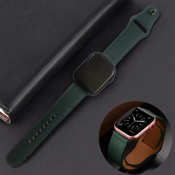 Ремешок для часов ремешок из натуральной кожи apple watch 5 4 42 38 мм iwatch 44 40 3/2/1|Ремешки