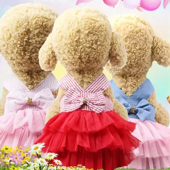 

Summer Dog Clothes Cooling Clothes For Dogs Fashion Dress For Pug Cat Clothes Skirt For Cats Pomeranian Pet Clothes Supplies