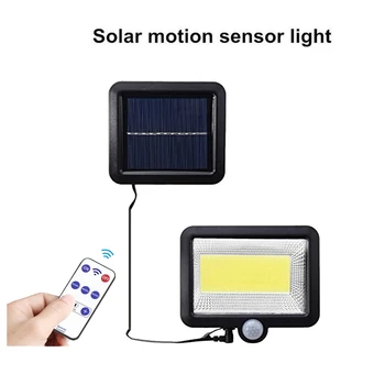 

100 LED solar Power Human Body Motion Sensor Garden Light Control Security Lamp Outdoor LED Light Waterproof IP65 seperable 5M
