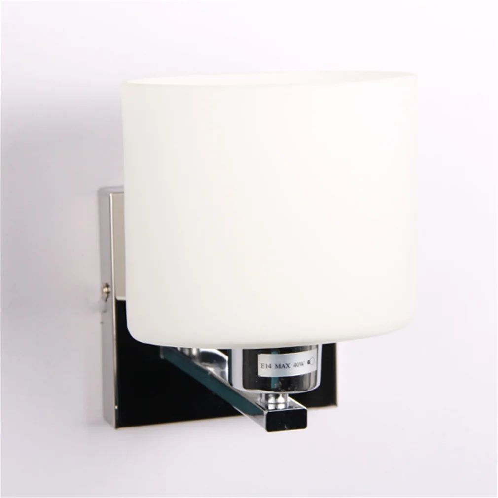 ICOCO, высококачественный современный настенный светильник, стеклянная форма, хромированная лампа, бра для коридора, гостиной, абажур