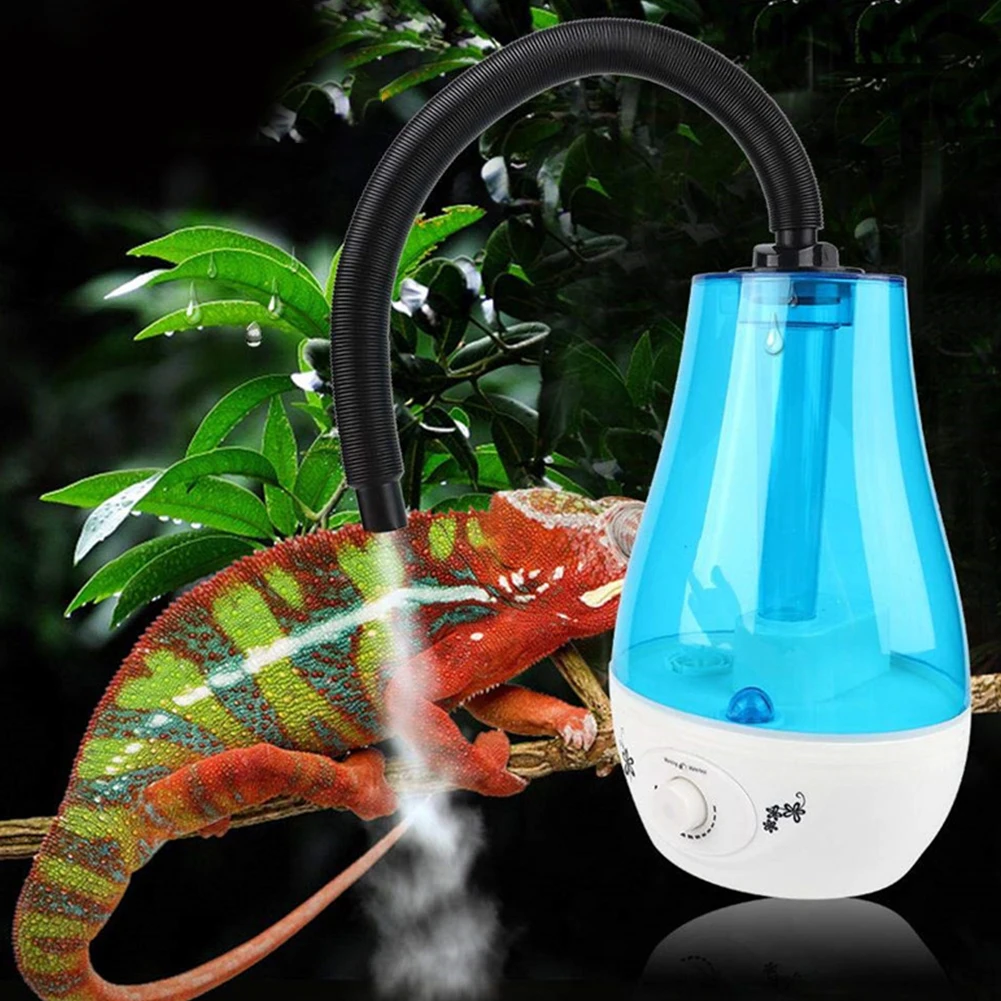 3L/4L бесшумный увлажнитель воздуха испаритель Vivariums черепаха большой емкости ящерица-амфибия портативный супер фоггер для Террариум для рептилий - Цвет: US 3L