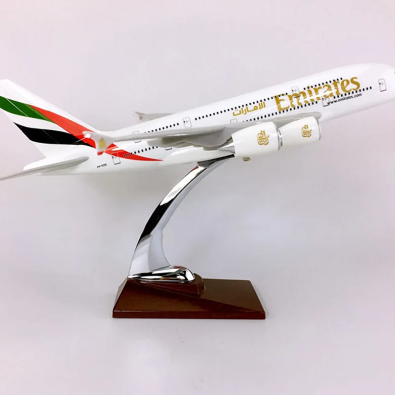 36 см авиационный самолет ОАЭ 1:200 Airbus A380-800 Модель литья под давлением с базовым сплавом самолет Коллекционная игрушка самолет