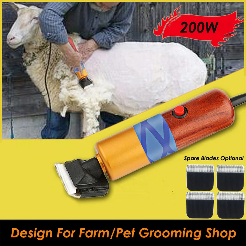 Professional Equine and Livestock Grooming High-Power Pet Hair Clipper Long Hair Rabbit Shaving Dog Electric Razor Cat Shearing Sheep Shaving Machine Shaving Machine