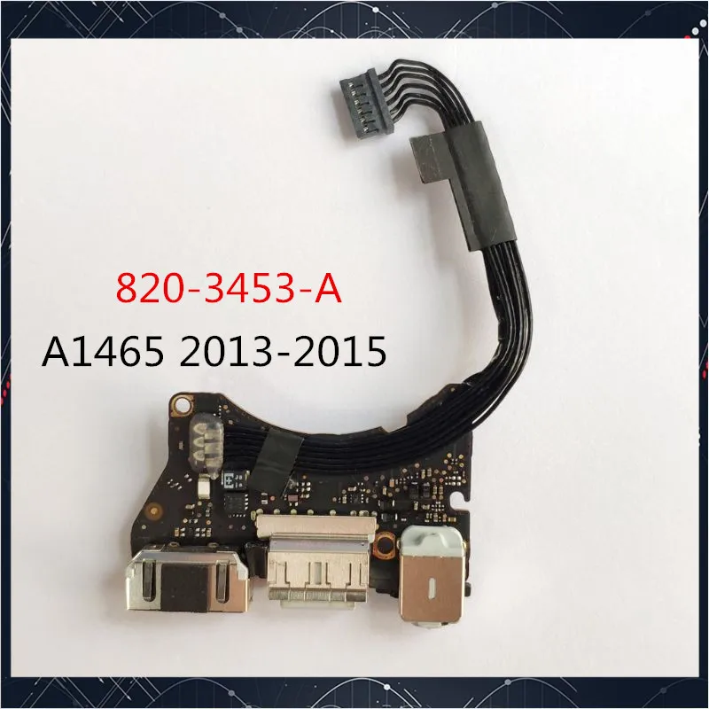 Оригинальная аудиоплата 820-3453-A для MacBook Air 11 дюймов A1465 I/O USB разъем питания