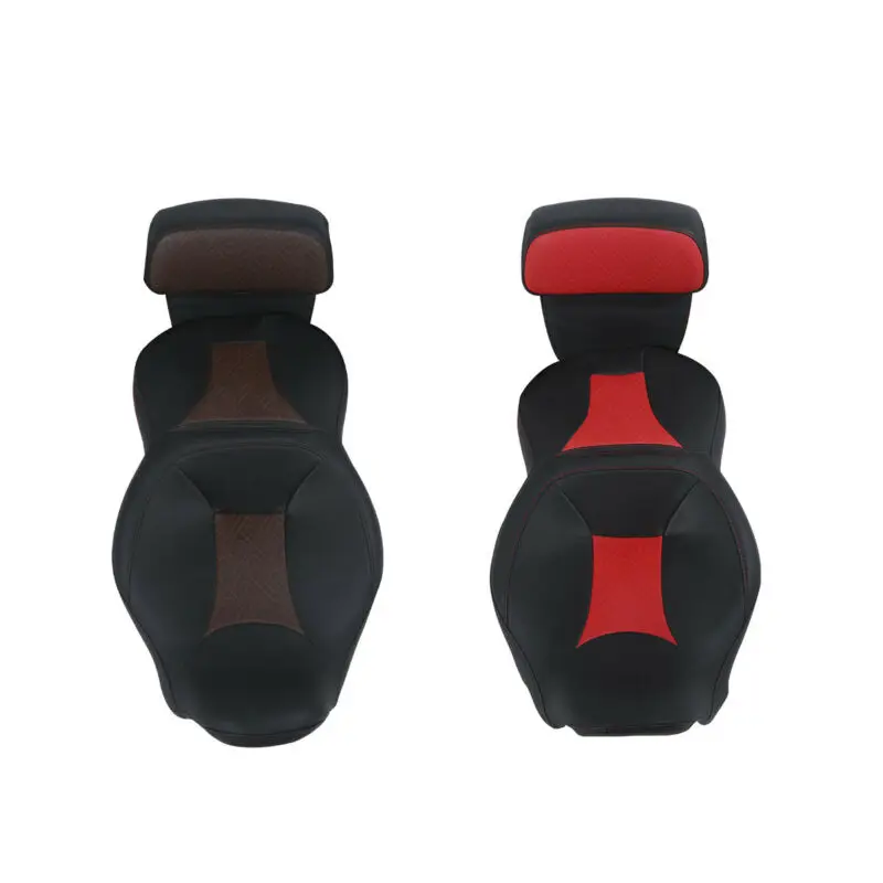 

Motorcycle Rider Passenger Seat + Backrest For Harley Touring Tri Glide Road King Road Glide Ultra Limited FLHR FLHTK 14-18 17