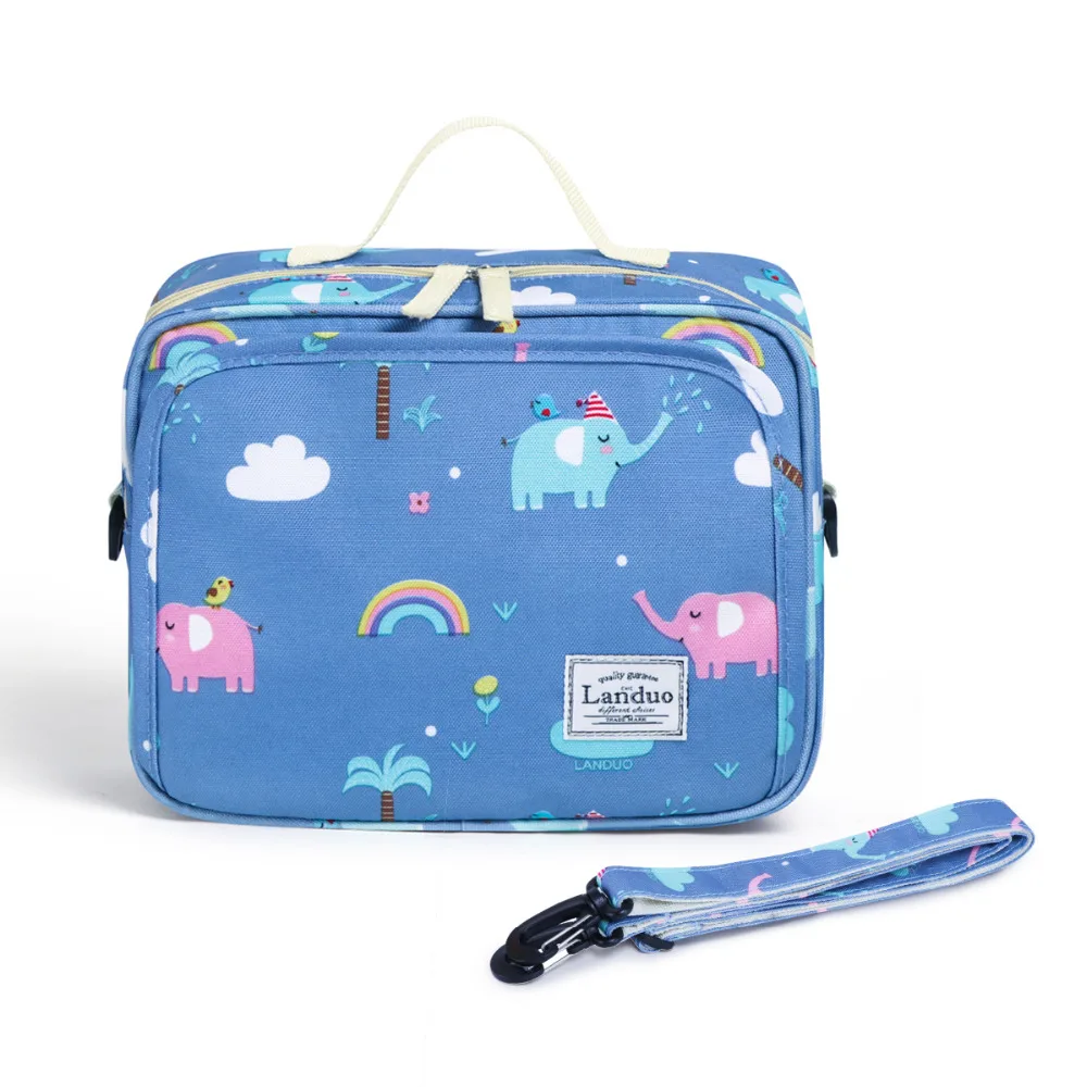 Land Пеленки сумки мягкие рюкзаки для ребенка слон животных печати милые кормящих сумки коляска сумка комплект MPB01