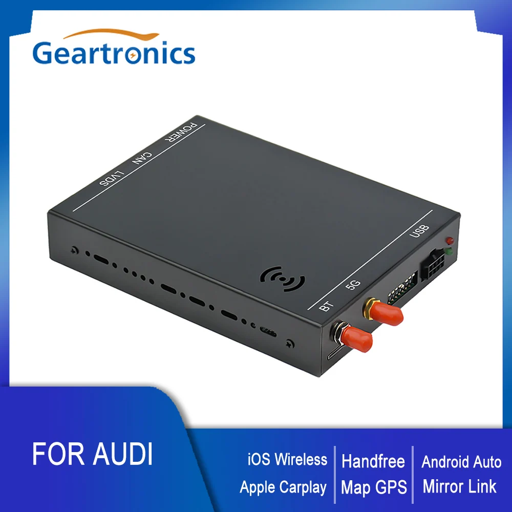 OEM Screen Upgrade Decoder Box MuItimedia Interface Wireless Apple CarPlay for Audi A4/A5/S5/Q5/A1/Q3/A6/Q7 with MMI 3G