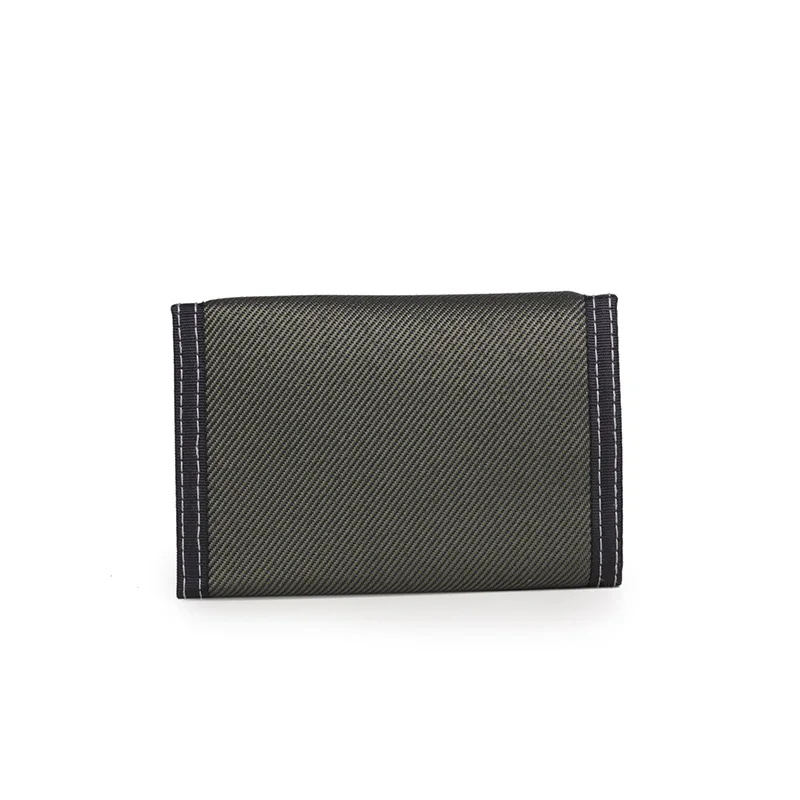 Men's Nylon Trifold Security Wallet with ID Window Women Girls Teens Canvas Casual Purse Money Bag Credit Card Holder - 5
