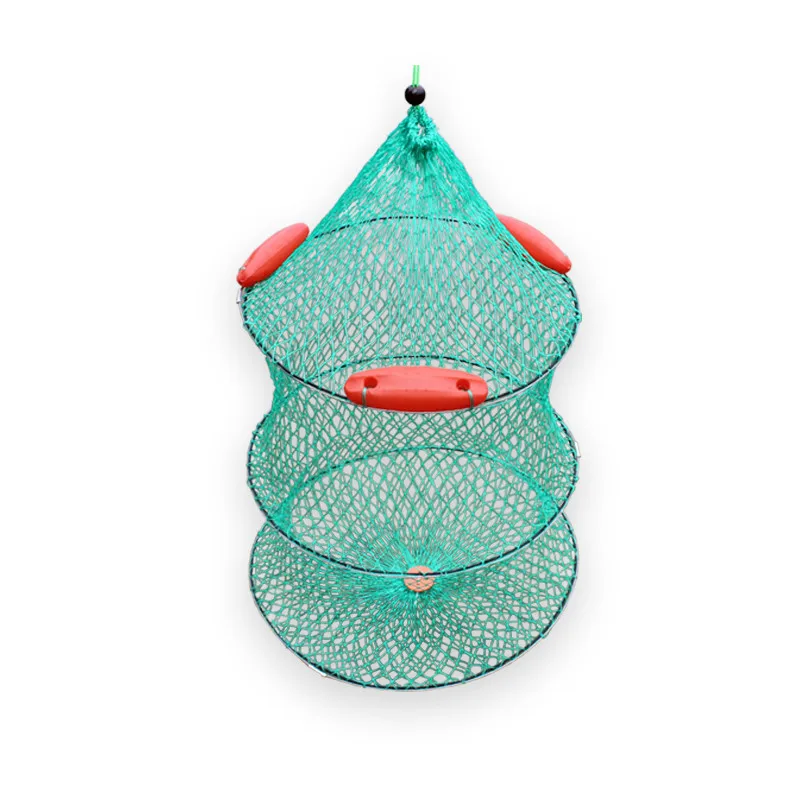 

High-carbon Steel Fishing Net Telescope Fishing Landing Net Triangular Folding Fishing Net Pole Foldable Shrimp TrapTackle Pesca