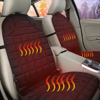 

12V Winter Car Seat Heated Cover Heater Cushion Adjustable Temperature Warm Pad маска камера заднего вида Automobile Accessories