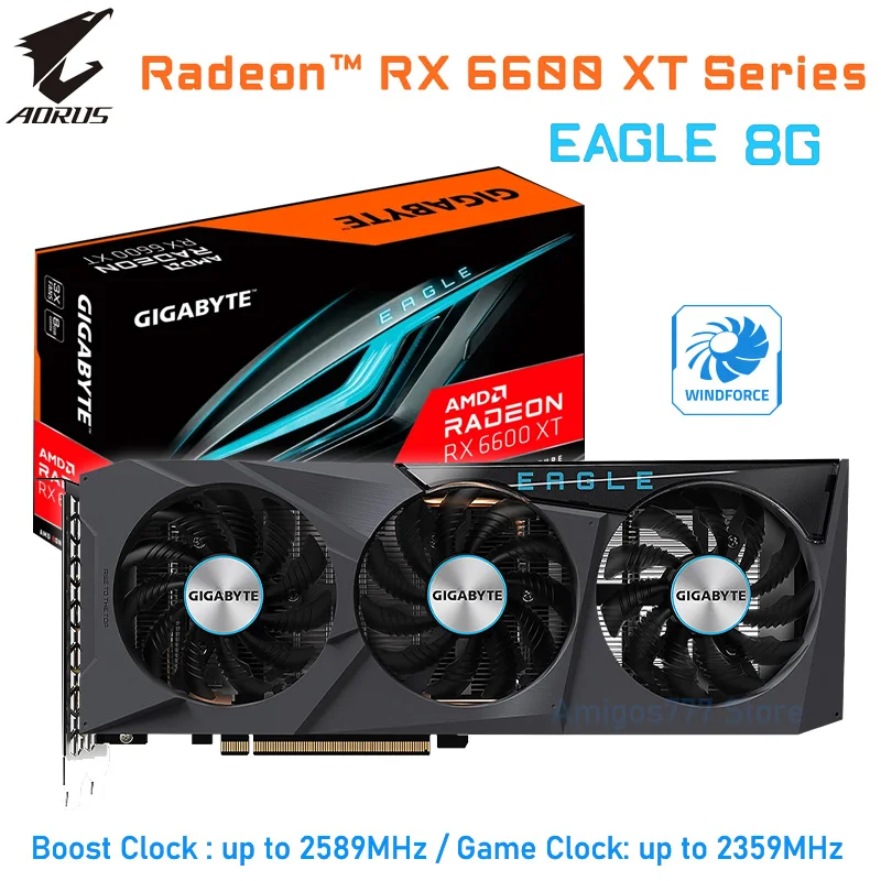 Gddr6 Gigabyte Radeon Rx 6600 Xt Eagle Graphics 128bit 8gb Rx
