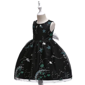 

2019 New children evening flower dress children's wear clothing girl dresses for party