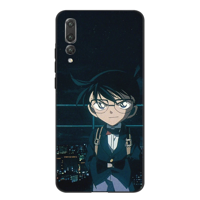 Мобильный Силиконовый чехол для телефона huawei P30 P20 P10 P9 P8 Pro Lite P Smart Z Plus Detective Conan Shell