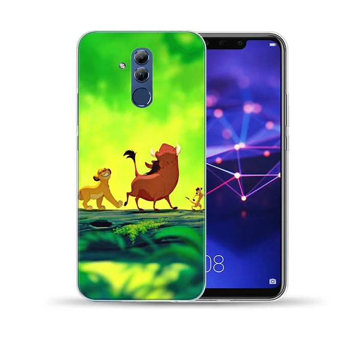 Король Лев Мягкий Силиконовый ТПУ чехол для телефона чехол для huawei mate 10 20 30 Lite Pro Honor 9 10 Lite NOVA 3 3I 4