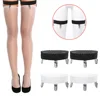 Women Sexy Lingerie Accessories Non-slip Silicone Elastic Thigh High Garter Belts Stockings Fastener Suspender with Metal Clips ► Photo 1/6