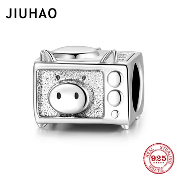 

Pig Square oven Hot 925 Sterling Silver charms Jewelry Making Fit Original European Charms Bracelets