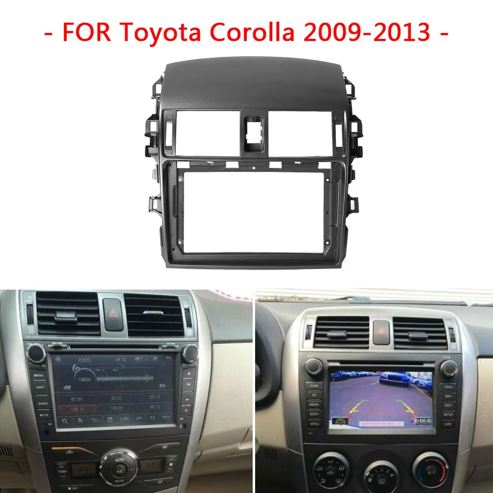 2 DIN Автомобильная стереомагнитола монтажная рама 9 дюймов для Toyota Corolla 2009-2013