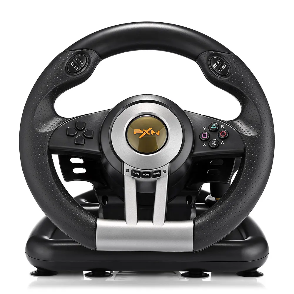 PXN V3II Racing Game Steering Wheel USB Vibration Dual Motor Foldable Pedal Game Controller for PC