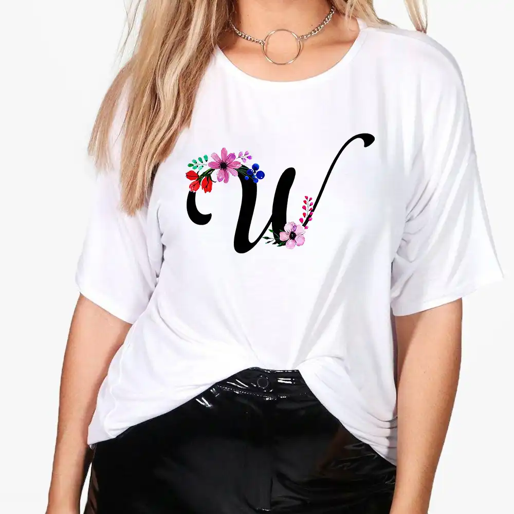 英語wグラフィックtシャツ女性の花は ホット販売半袖プリント通気性ルーズスタイルtシャツ女性 Tシャツ Aliexpress 英語wグラフィックtシャツ女性の花は ホット販売半袖プリント通気性ルーズスタイルtシャツ女性 Tシャツ Aliexpress