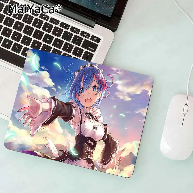 MaiYaCa высокое качество Rem Re Zero Аниме девушка уникальный Настольный коврик игровой коврик для мыши большой коврик для мыши клавиатуры коврик