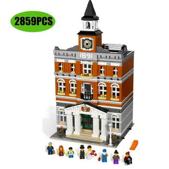 

84003 Town Hall Building Blocks Bricks Modular Classic Architecture Toys Birthday Gifts Compatible Lepinglys 10224 Keepsake