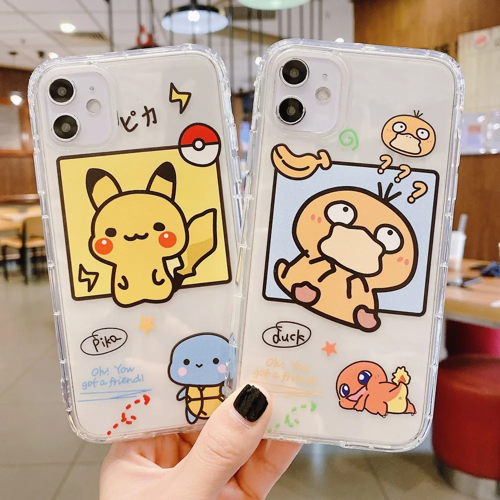 

Cutie foriPhone 11 11promax x XR XS Max 7plus 8plus 7 8 6 6s plus transparent TPU waterproof and dustproof Soft shell