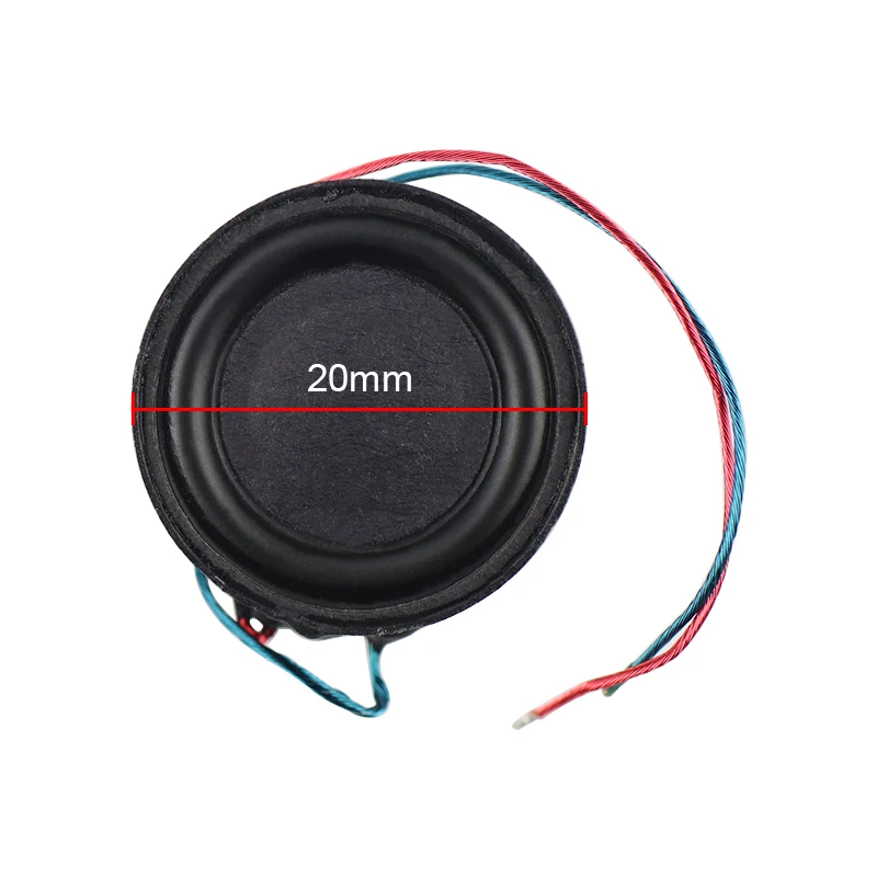 2Pcs 1 Inch (20mm) Ultra-Thin Full Range Speakers – 4 Ohm, 2 Watt – Round - View #6