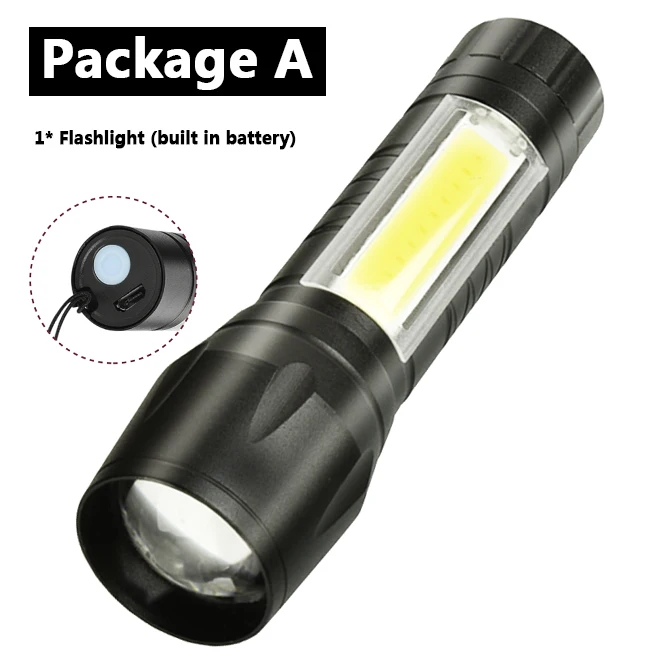 Upgraded version XP-G Q5 Led Flashlight Torch Aluminum Waterproof Camping Bulbs Shock Resistant Zoomable portable light Ship high power torch Flashlights