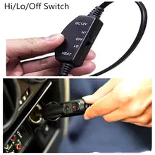 12V Электромобиль одеяло с подогревом путешествия зима кемпинг поездки(6" x 40", черный белый) T8WE