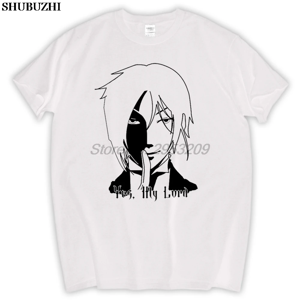 

Kuroshitsuji Black Butler men T-Shirt Anime Gothic Ciel Tee shubuzhi brand euro size tee-shirt