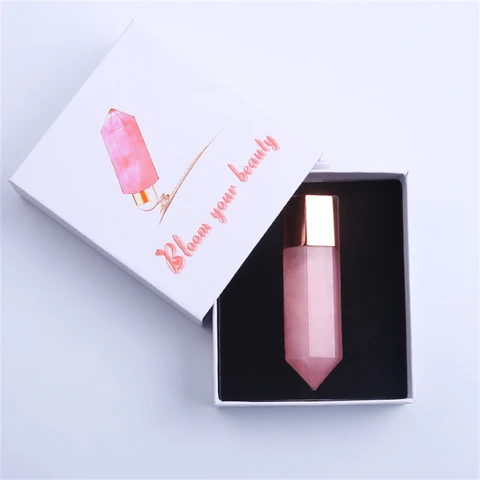 Perfume Jade Stone Bottles Roll on Essential Oil Dropper Refillable Bottles For Traveling Face Neck Massage Scraper