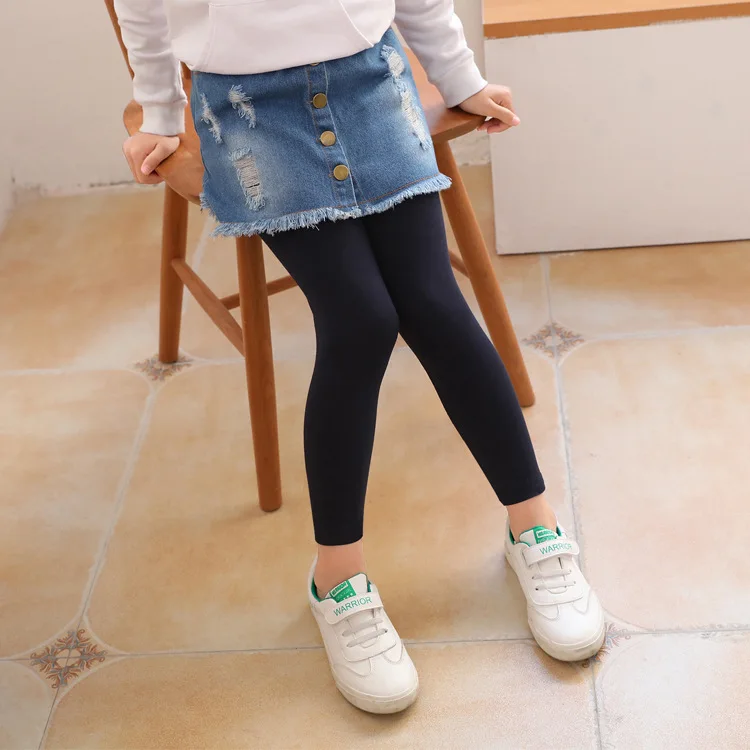 Kids Clothes Toddler Skirted Leggings Denim Skirt Skirted Leggings