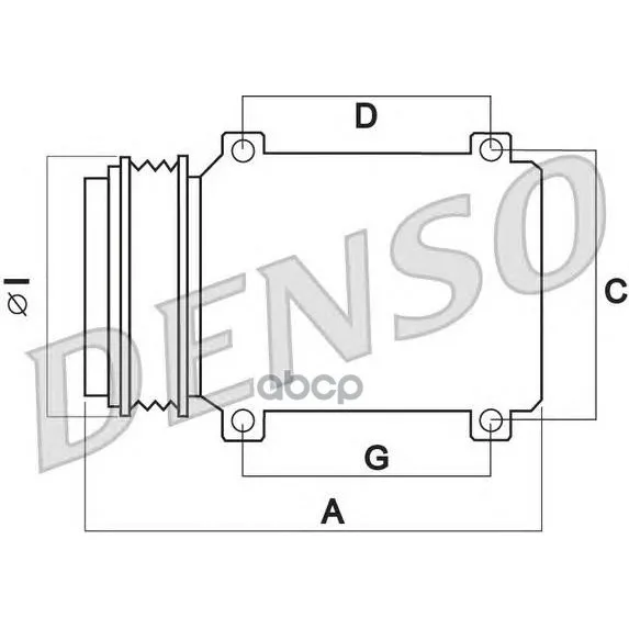 Компрессор Кондиционера Mitsubishi Pajero Iv(06-) Denso арт. DCP45005
