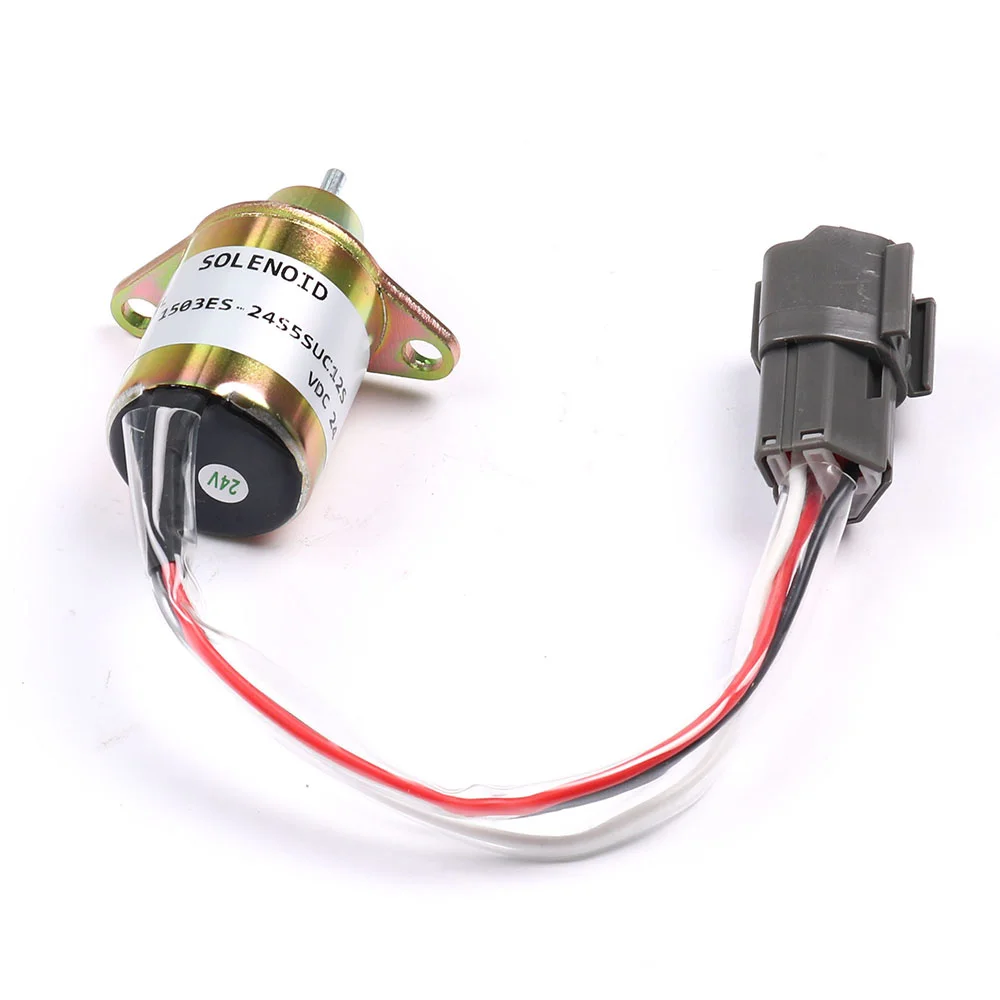 Électrovanne d'arrêt de carburant pour moteur Yanmar, 1503Petr24S5SUC12S, 3TNV88rer PTB2, 24V, électrovanne d'arrêt de carburant